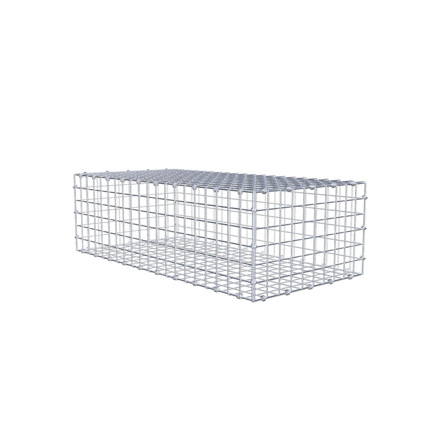 Gabbione 100 cm x 30 cm x 50 cm (L x H x P), maglia 5 x 5 cm, anello a spirale