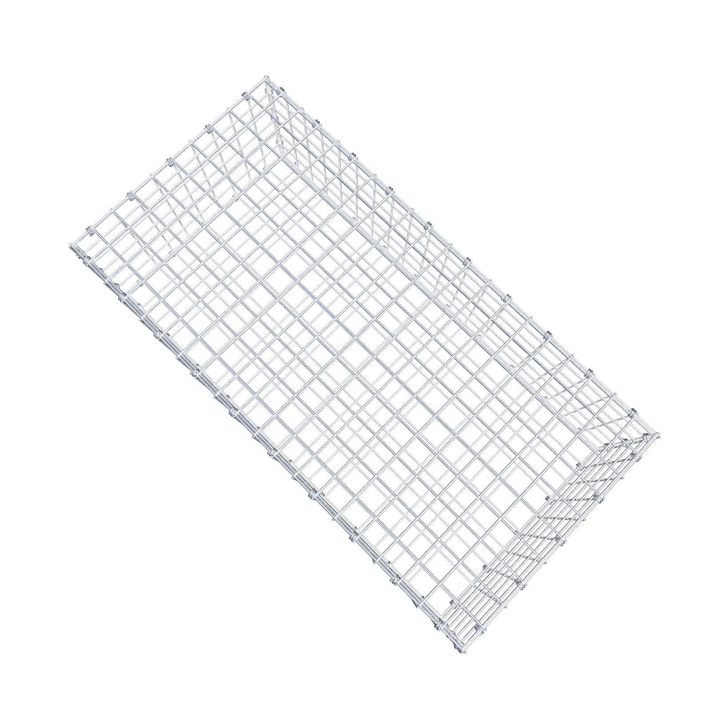 Gabbione 100 cm x 30 cm x 50 cm (L x H x P), maglia 5 x 5 cm, anello a spirale