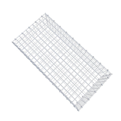 Gabbione 100 cm x 30 cm x 50 cm (L x H x P), maglia 5 x 5 cm, anello a spirale