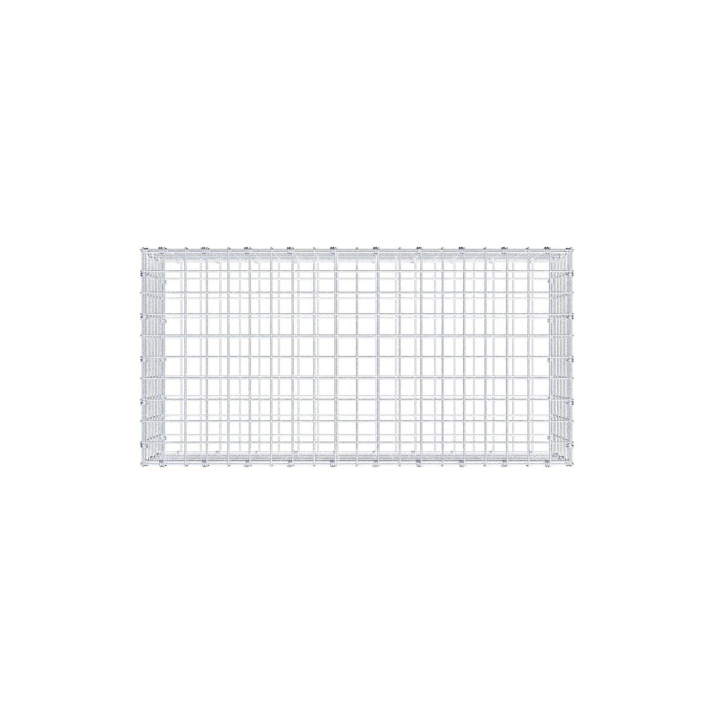 Gabbione 100 cm x 30 cm x 50 cm (L x H x P), maglia 5 x 5 cm, anello a spirale