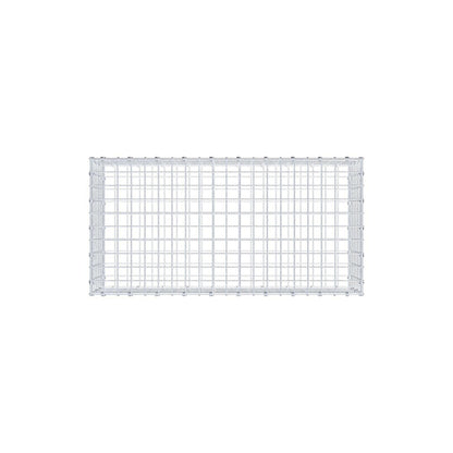 Gabbione 100 cm x 30 cm x 50 cm (L x H x P), maglia 5 x 5 cm, anello a spirale