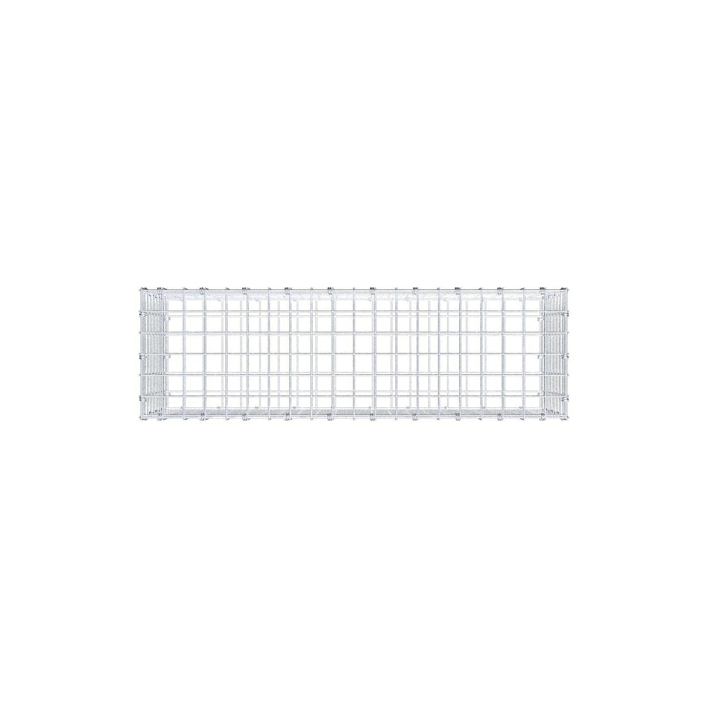 Gabion 100 cm x 40 cm x 30 cm (L x H x D), maskestørrelse 5 x 5 cm, spiralring