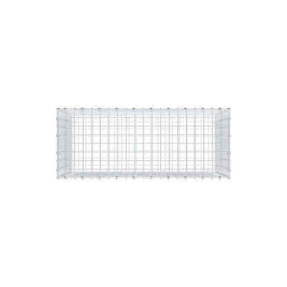 Gabion 100 cm x 60 cm x 40 cm (L x H x D), maskestørrelse 5 x 5 cm, spiralring