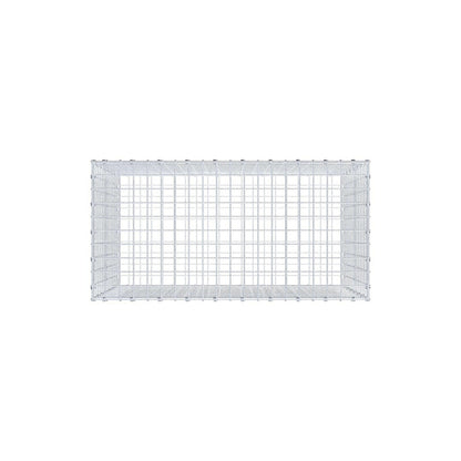 Gabion 100 cm x 70 cm x 50 cm (L x H x P), mailles 5 x 5 cm, anneau en spirale