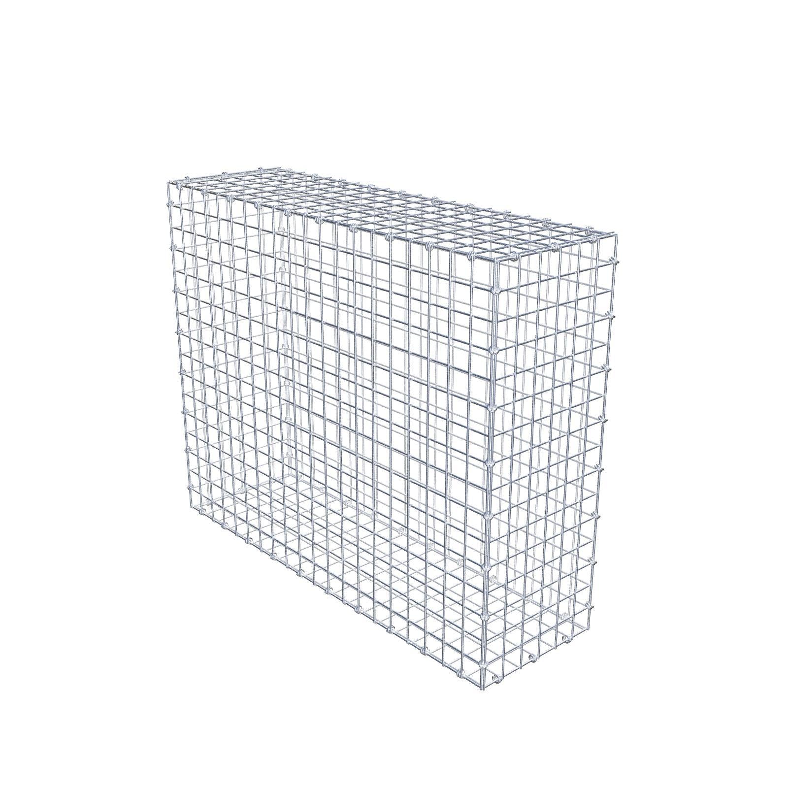 Gabbione 100 cm x 80 cm x 30 cm (L x H x P), maglia 5 x 5 cm, anello a spirale