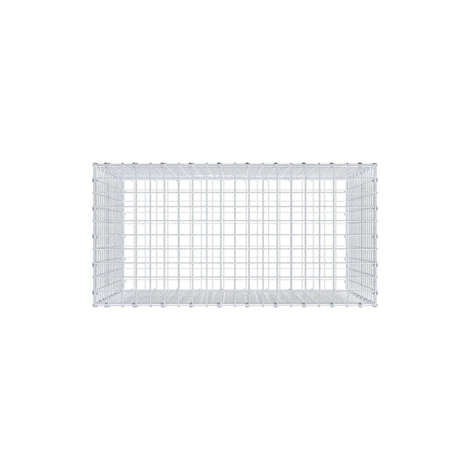 Gabbione 100 cm x 80 cm x 50 cm (L x H x P), maglia 5 x 5 cm, anello a spirale