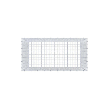 Gabbione 100 cm x 80 cm x 50 cm (L x H x P), maglia 5 x 5 cm, anello a spirale