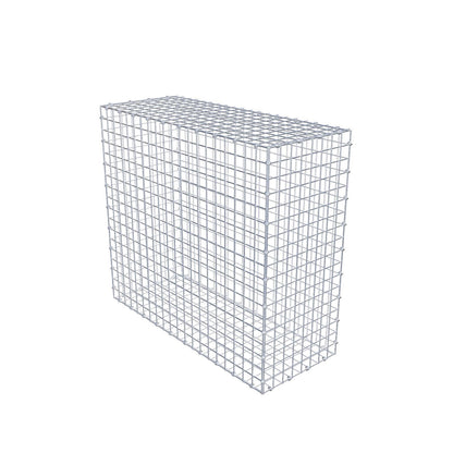 Gabione 100 cm x 90 cm x 40 cm (L x H x T), Maschenweite 5 x 5 cm, Spiralring