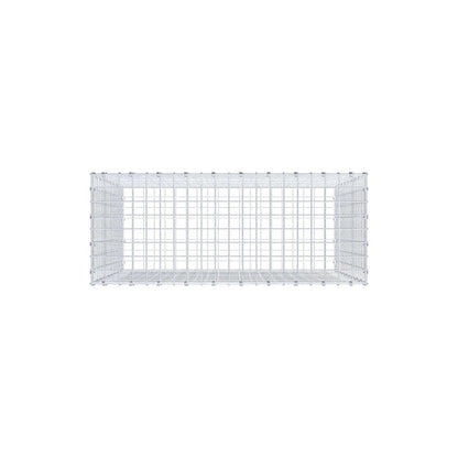 Gabione 100 cm x 90 cm x 40 cm (L x H x T), Maschenweite 5 x 5 cm, Spiralring