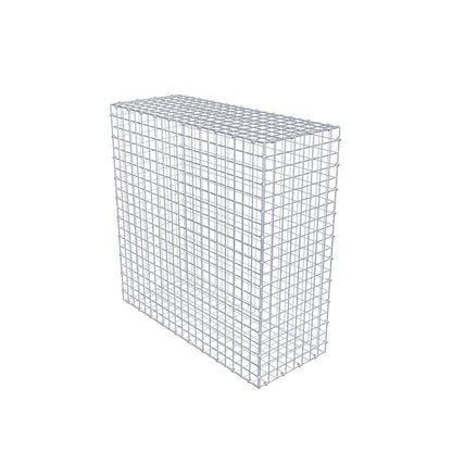 Gabion 100 cm x 100 cm x 40 cm (L x H x D), maskestørrelse 5 x 5 cm, spiralring