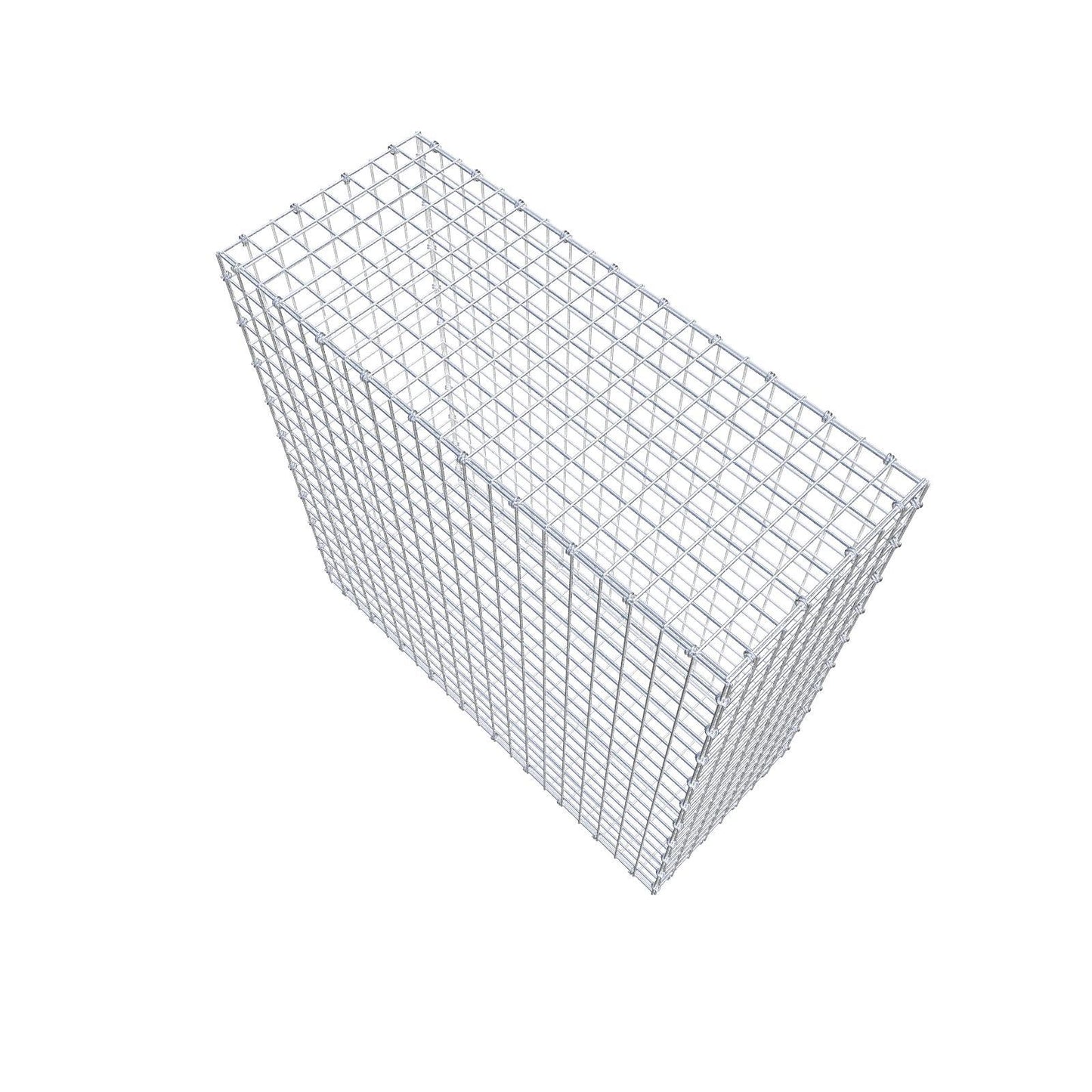 Gabion 100 cm x 100 cm x 40 cm (L x H x D), maskestørrelse 5 x 5 cm, spiralring
