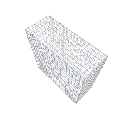 Gabion 100 cm x 100 cm x 40 cm (L x H x D), maskestørrelse 5 x 5 cm, spiralring