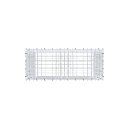 Gabion 100 cm x 100 cm x 40 cm (L x H x D), maskestørrelse 5 x 5 cm, spiralring