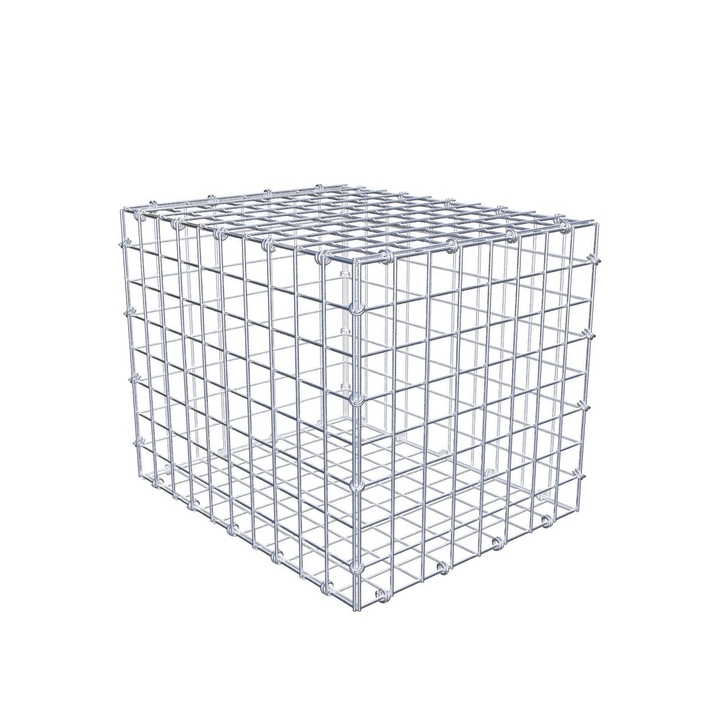 Gabion 50 cm x 40 cm x 40 cm (L x H x P), mailles 5 x 5 cm, anneau en spirale