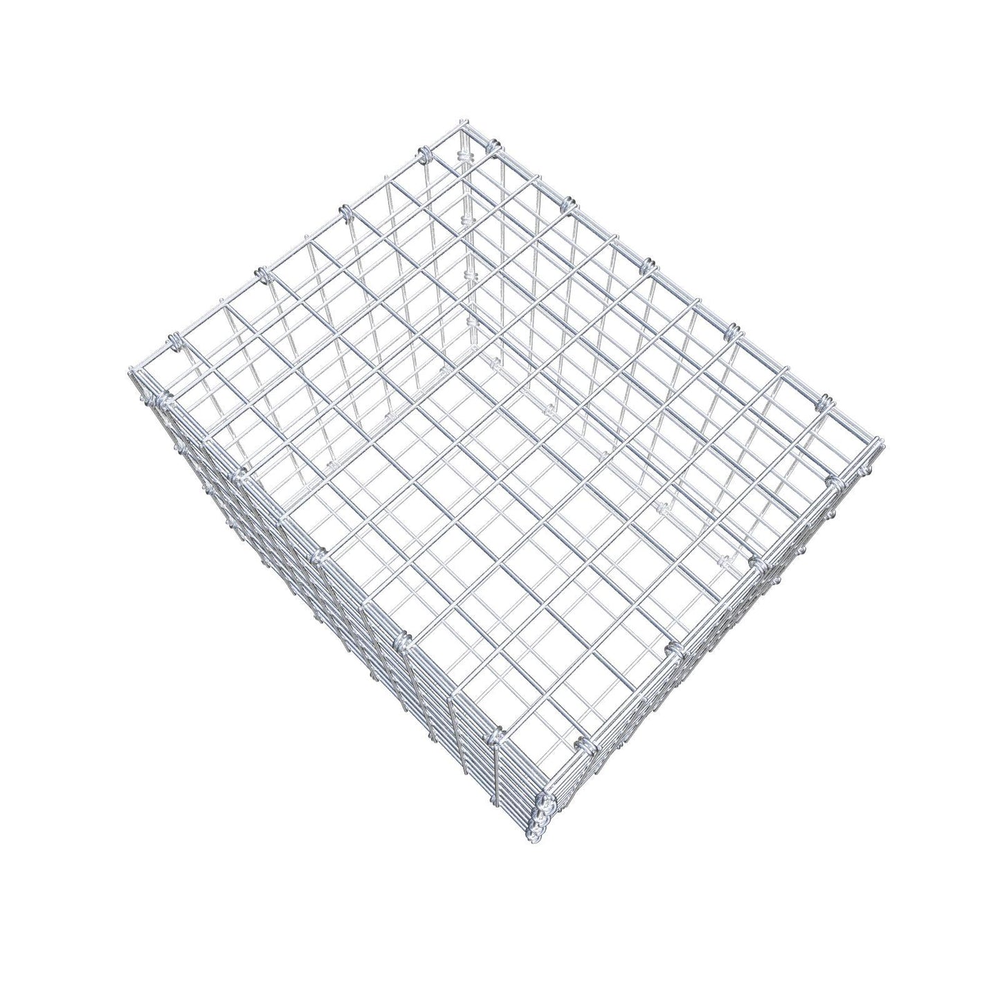 Gabion 50 cm x 40 cm x 40 cm (L x H x P), mailles 5 x 5 cm, anneau en spirale