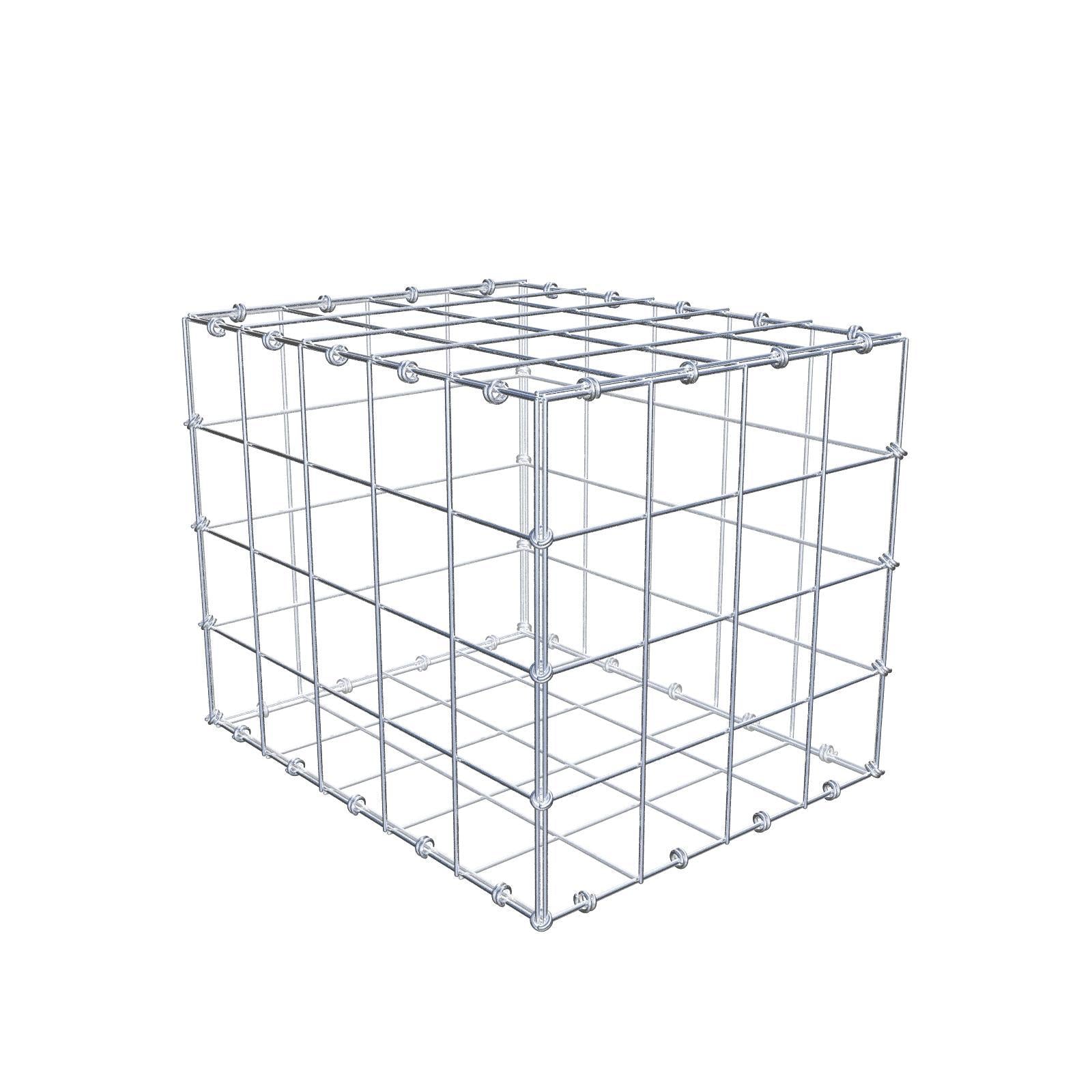 Gabione 50 cm x 40 cm x 40 cm (L x H x T), Maschenweite 10 x 10 cm, Spiralring