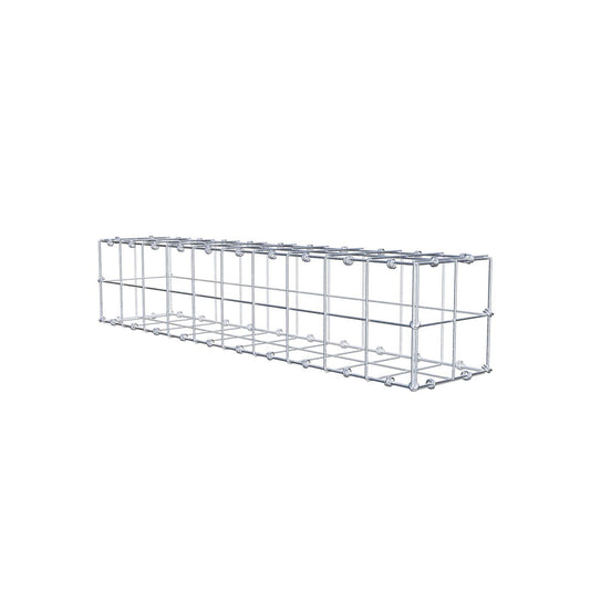 Gabião 100 cm x 20 cm x 20 cm (C x A x P), malhagem 10 x 10 cm, anel espiral