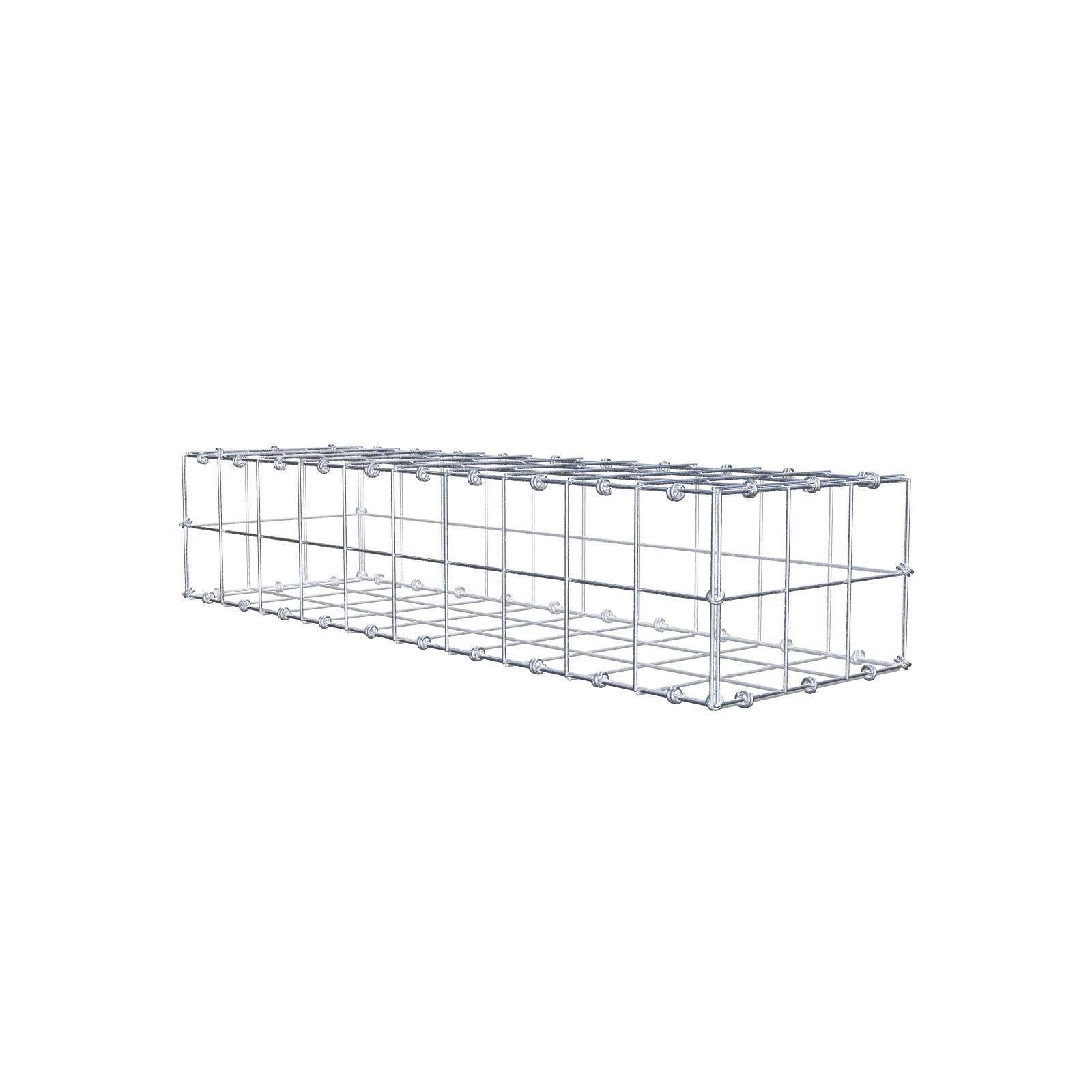 Gabion 100 cm x 20 cm x 30 cm (L x H x D), mesh size 10 x 10 cm, spiral ring