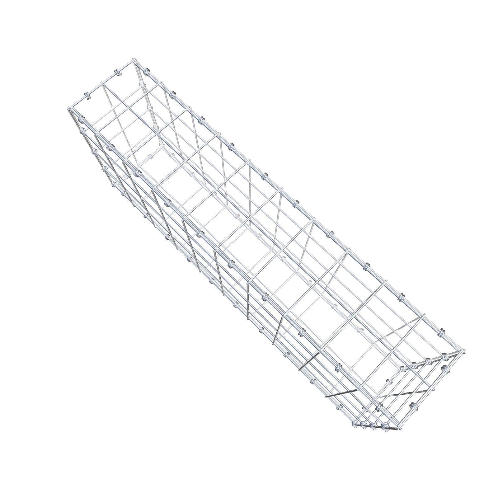 Gabione 100 cm x 40 cm x 20 cm (L x H x T), Maschenweite 10 x 10 cm, Spiralring