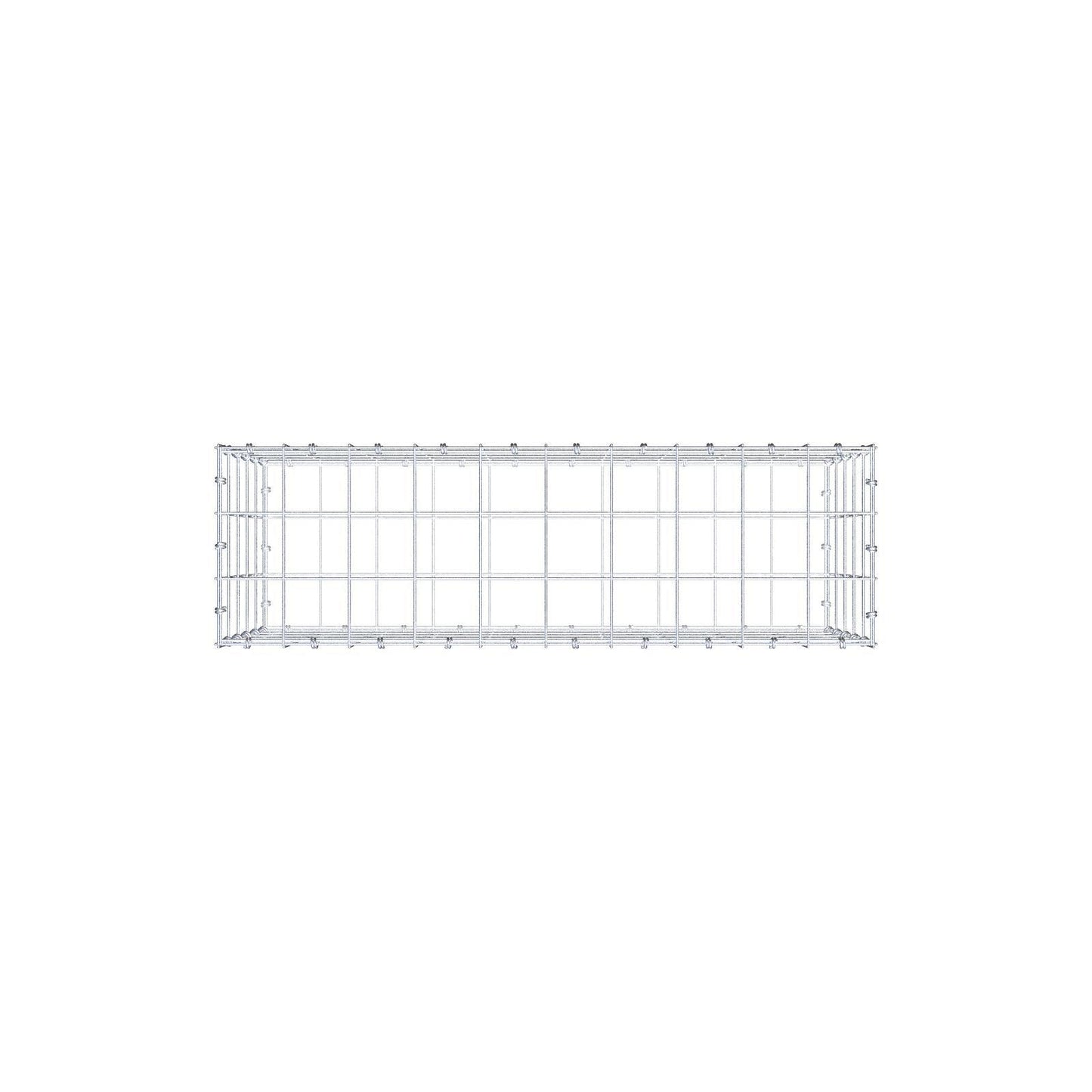 Gabion 100 cm x 50 cm x 30 cm (L x H x P), mailles 10 x 10 cm, anneau en spirale