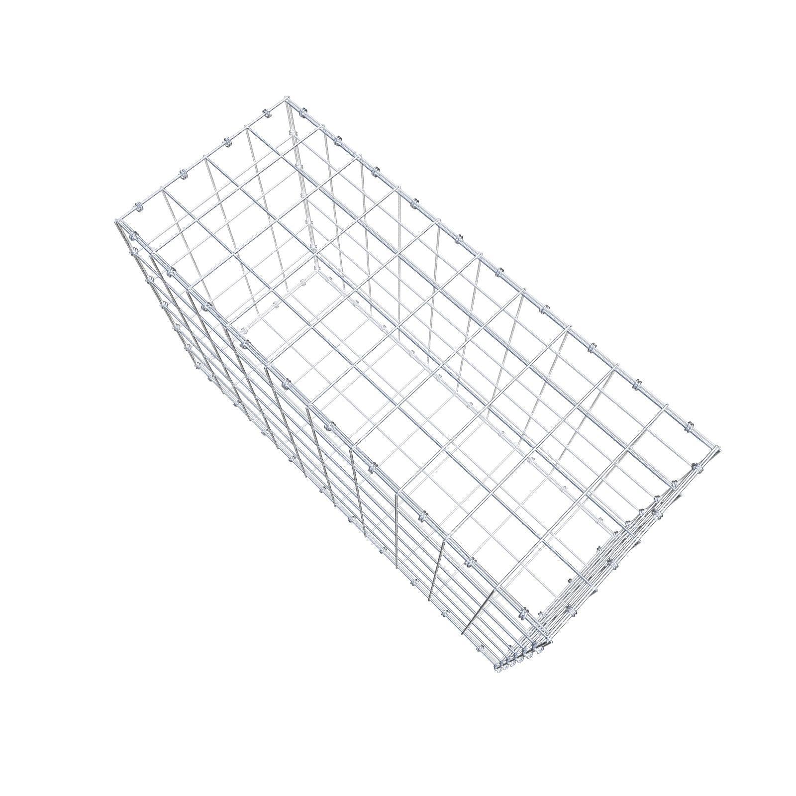 Gabbione 100 cm x 60 cm x 40 cm (L x H x P), maglia 10 x 10 cm, anello a spirale