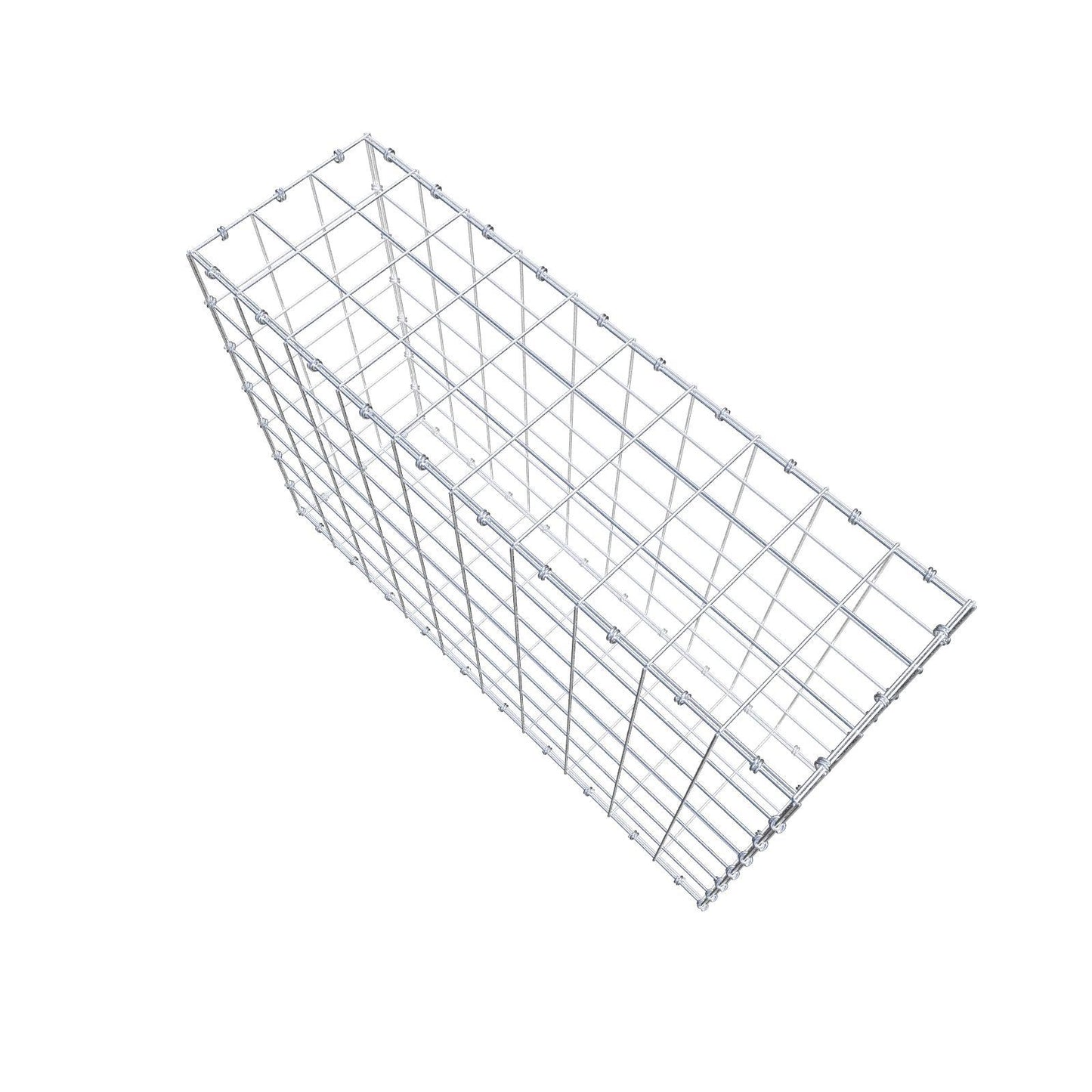 Gabion 100 cm x 70 cm x 30 cm (L x H x P), mailles 10 x 10 cm, anneau en spirale