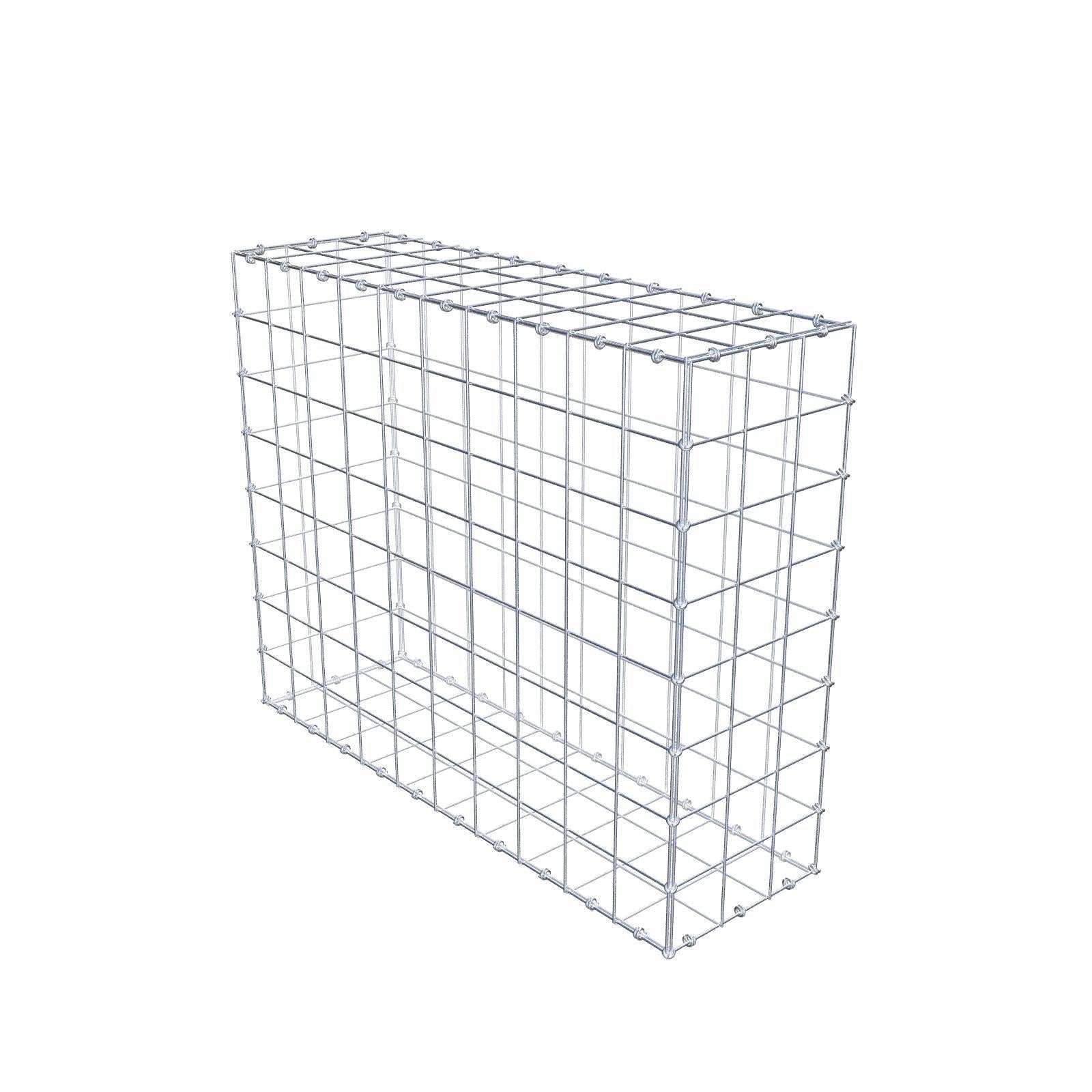 Gabione 100 cm x 80 cm x 30 cm (L x H x T), Maschenweite 10 x 10 cm, Spiralring