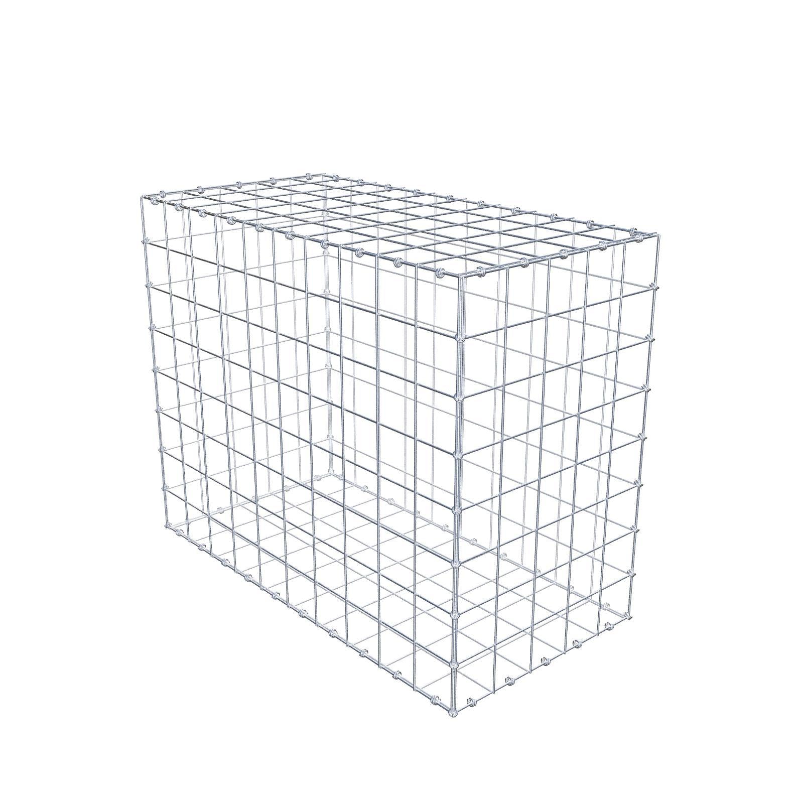 Gabione 100 cm x 80 cm x 50 cm (L x H x T), Maschenweite 10 x 10 cm, Spiralring