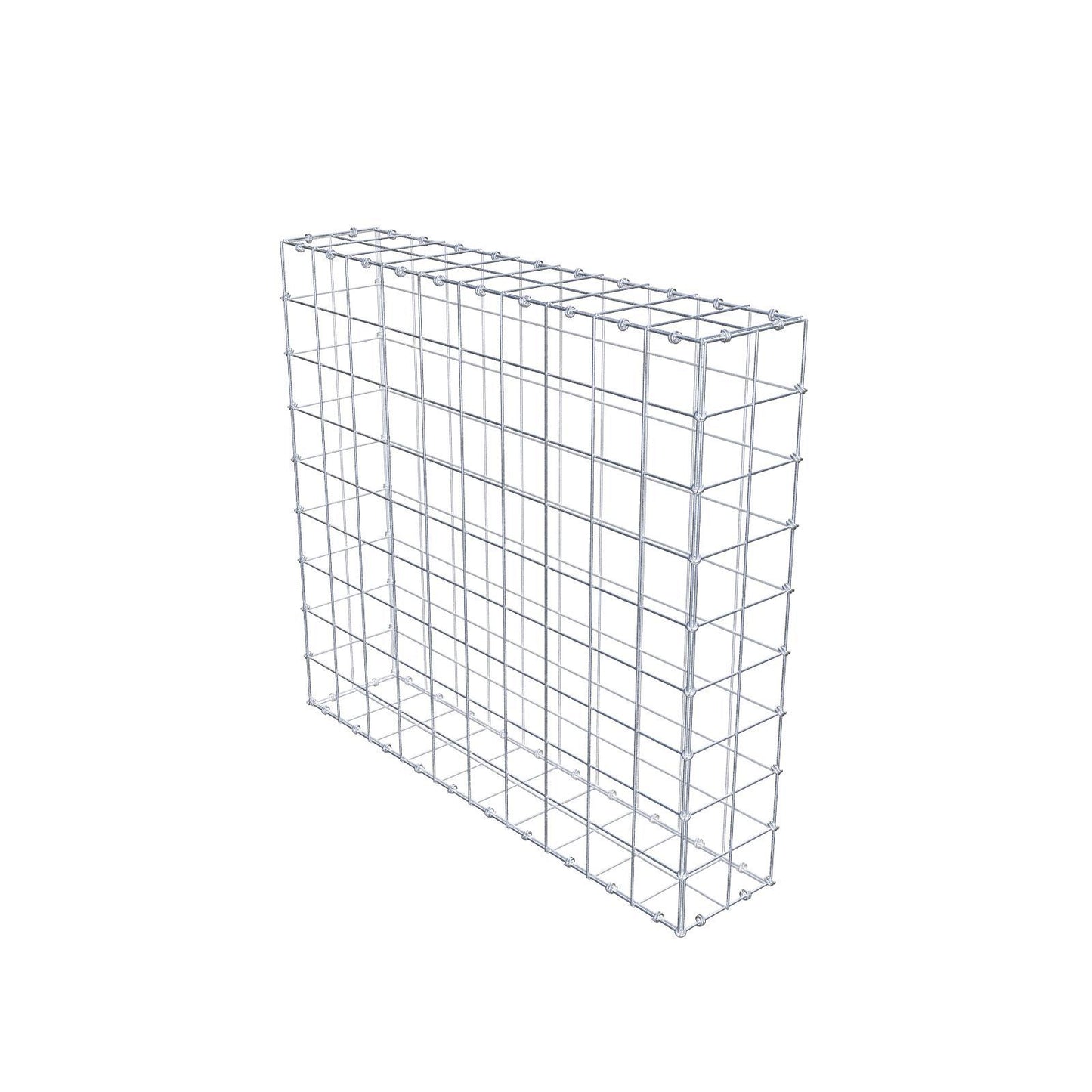 Gabion 100 cm x 90 cm x 20 cm (L x H x P), mailles 10 x 10 cm, anneau en spirale