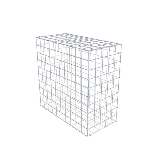 Gabbione 100 cm x 100 cm x 50 cm (L x H x P), maglia 10 x 10 cm, anello a spirale
