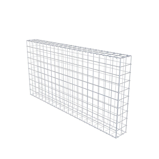 Gabion 200 cm x 100 cm x 20 cm (L x H x D), maskestørrelse 10 x 10 cm, spiralring