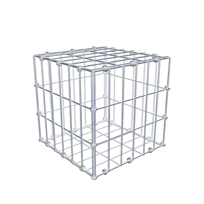 Gabion 30 cm x 30 cm x 30 cm (L x H x P), mailles 5 x 10 cm, anneau en spirale