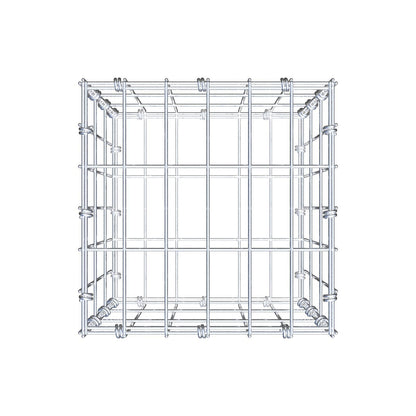 Gabion 30 cm x 30 cm x 30 cm (L x H x P), mailles 5 x 10 cm, anneau en spirale
