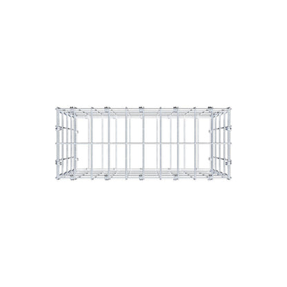 Gabião 50 cm x 40 cm x 20 cm (C x A x P), malhagem 5 x 10 cm, anel espiral