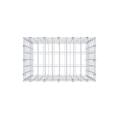 Gabione 50 cm x 50 cm x 30 cm (L x H x T), Maschenweite 5 x 10 cm, Spiralring