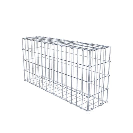 Gabion 80 cm x 40 cm x 20 cm (L x H x P), mailles 5 x 10 cm, anneau en spirale