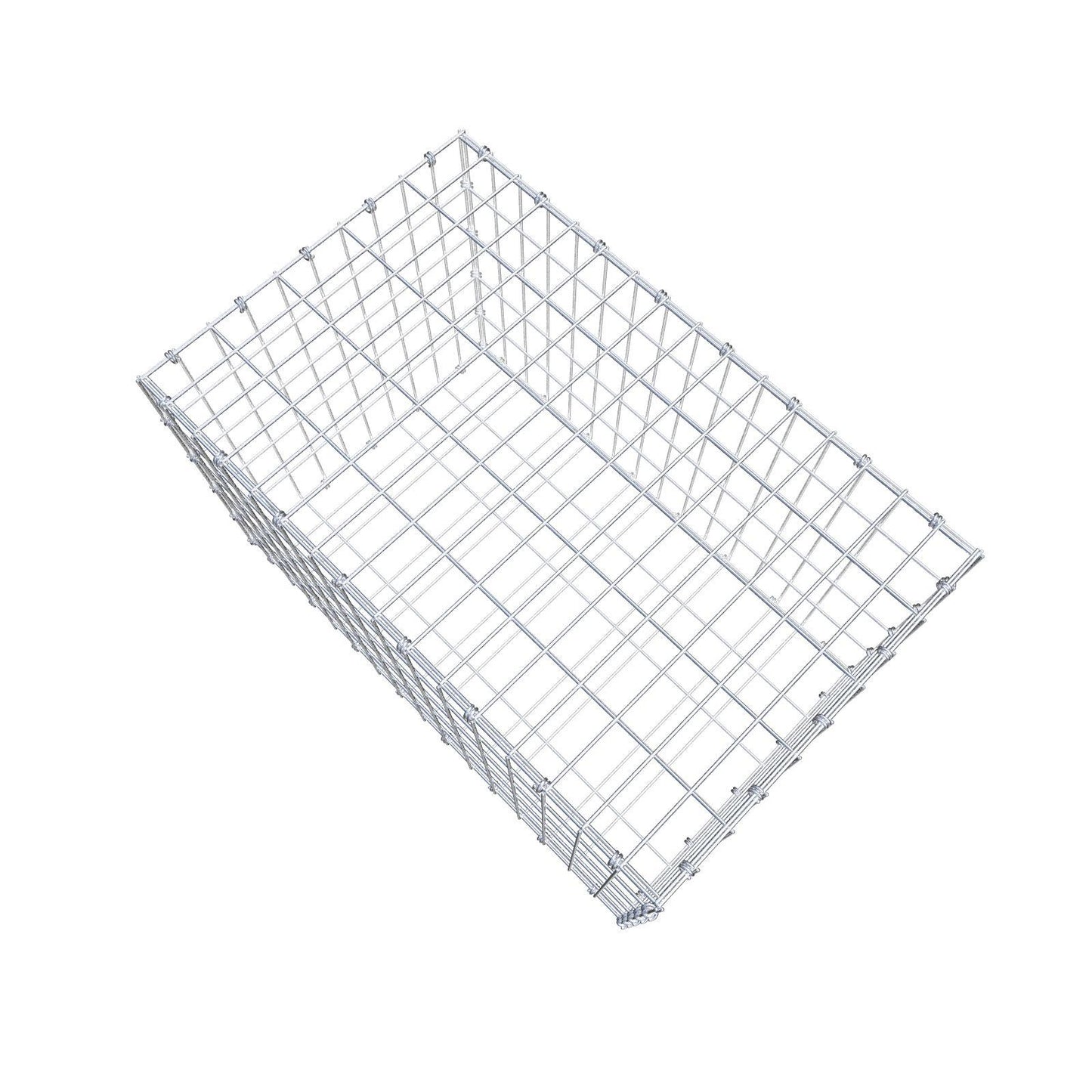 Gabion 80 cm x 50 cm x 50 cm (L x H x P), mailles 5 x 10 cm, anneau en spirale