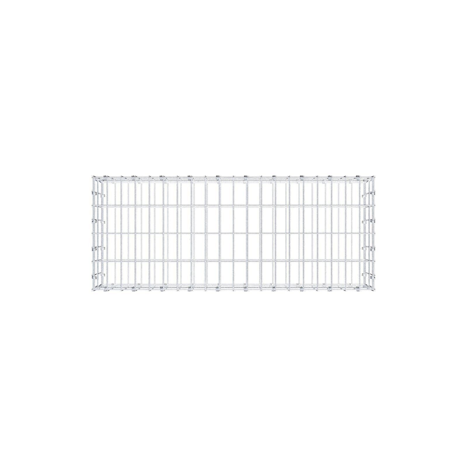 Gabion 100 cm x 20 cm x 40 cm (L x H x P), mailles 5 x 10 cm, anneau en spirale