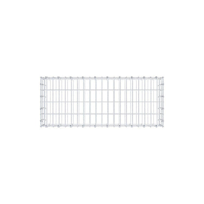 Gabbione 100 cm x 20 cm x 40 cm (L x H x P), maglia 5 x 10 cm, anello a spirale