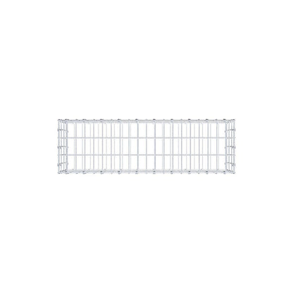 Gabion 100 cm x 30 cm x 30 cm (L x H x D), maskstorlek 5 x 10 cm, spiralring