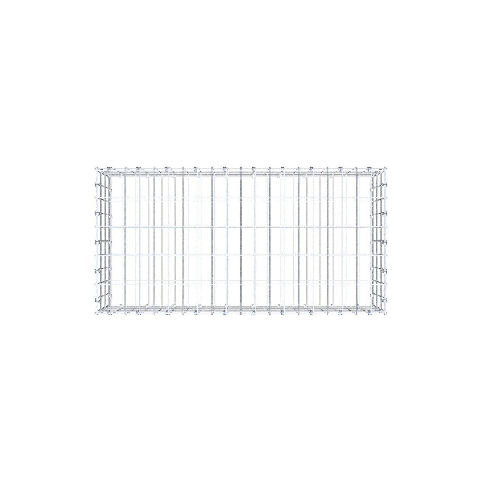 Gabion 100 cm x 30 cm x 50 cm (L x H x D), mesh size 5 x 10 cm, spiral ring
