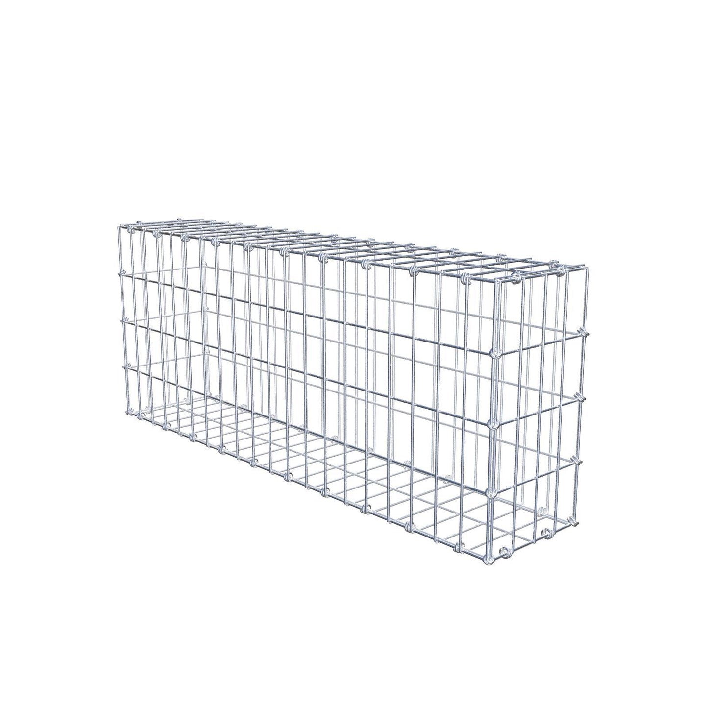 Gabion 100 cm x 40 cm x 20 cm (L x H x P), mailles 5 x 10 cm, anneau en spirale