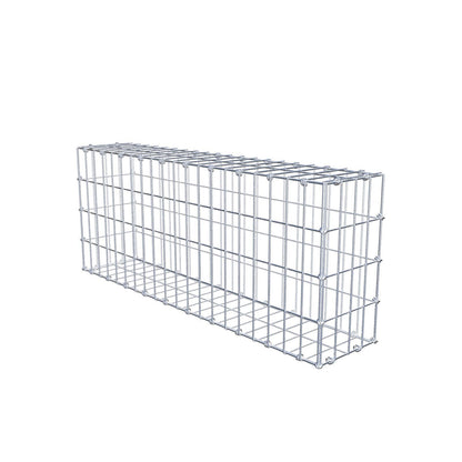 Gabion 100 cm x 40 cm x 20 cm (L x H x P), mailles 5 x 10 cm, anneau en spirale