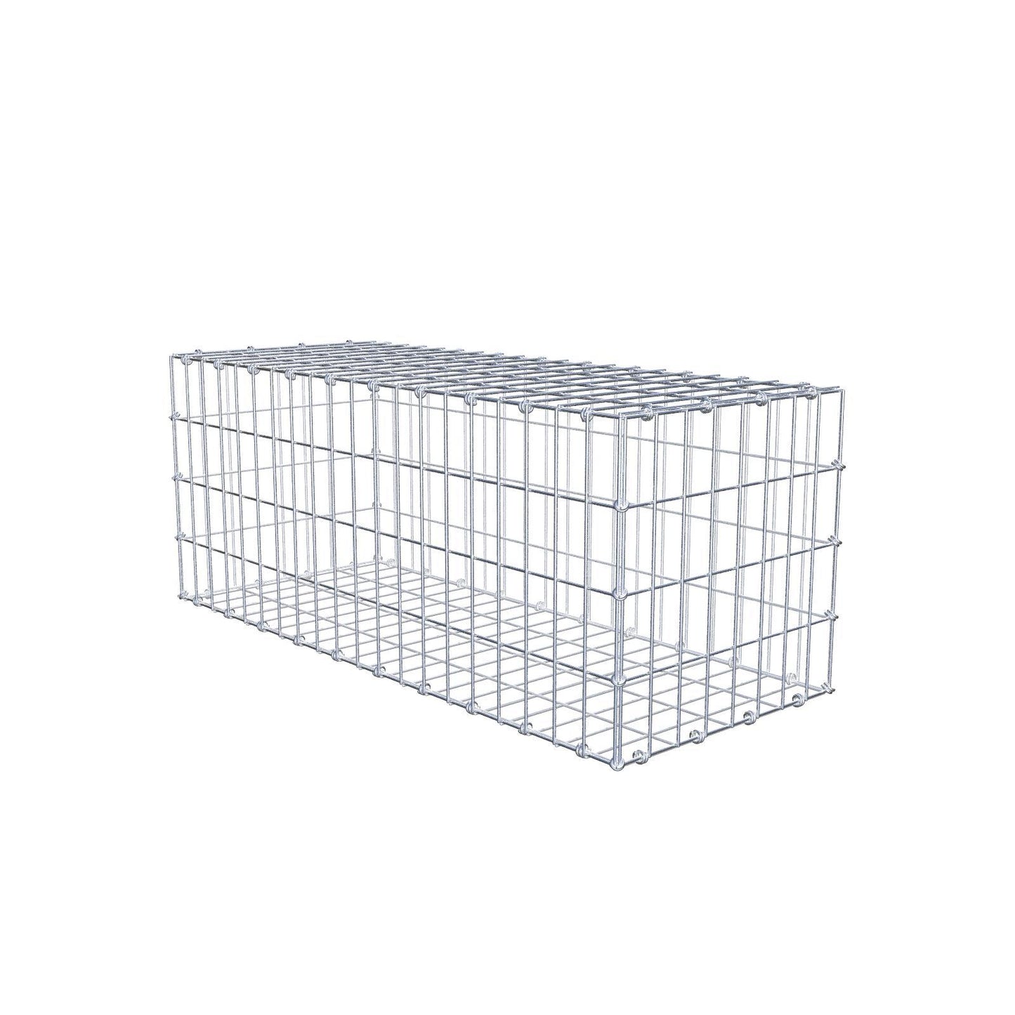 Gabion 100 cm x 40 cm x 40 cm (L x H x P), mailles 5 x 10 cm, anneau en spirale