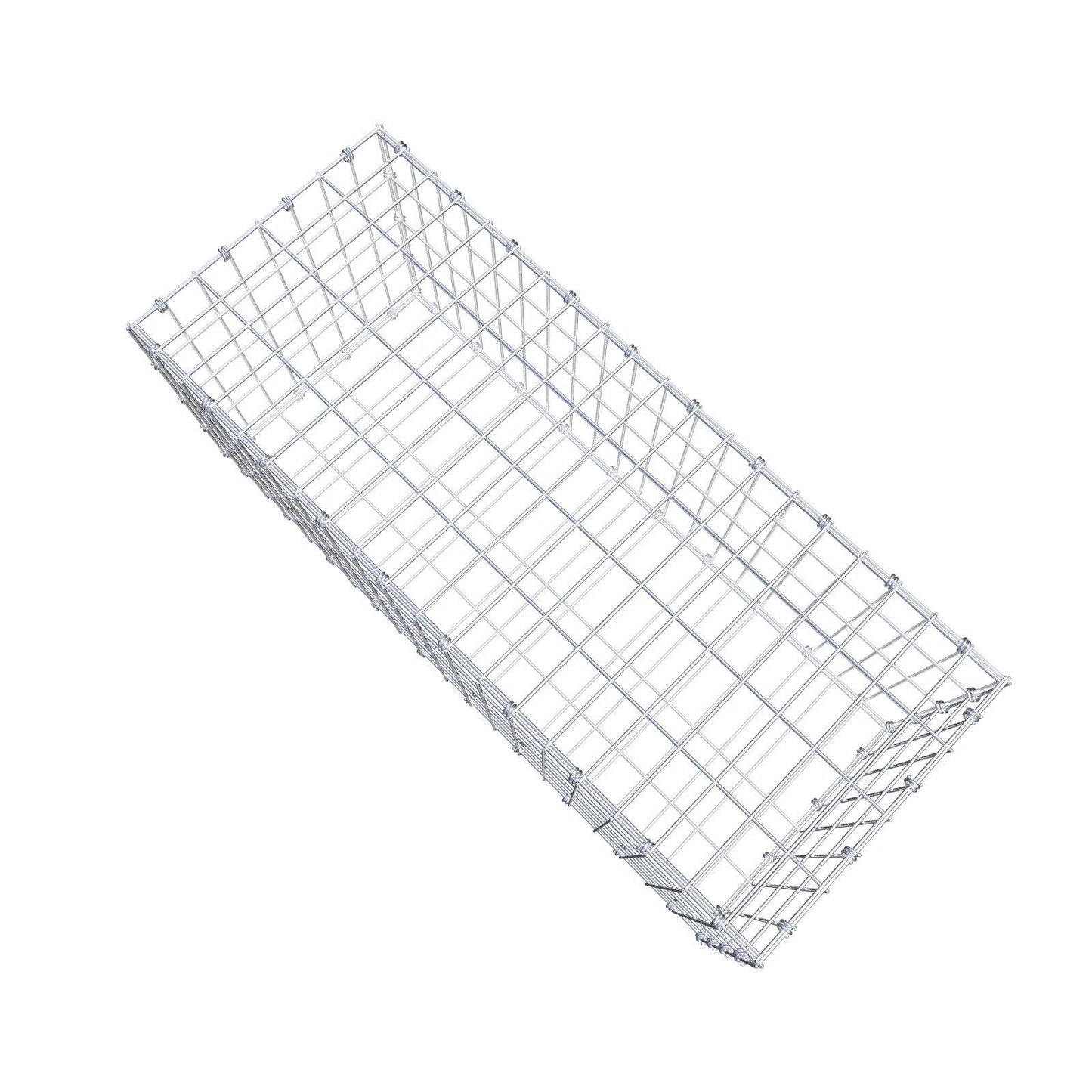 Gabion 100 cm x 40 cm x 40 cm (L x H x P), mailles 5 x 10 cm, anneau en spirale