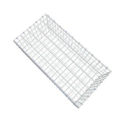 Gabione 100 cm x 40 cm x 50 cm (L x H x T), Maschenweite 5 x 10 cm, Spiralring