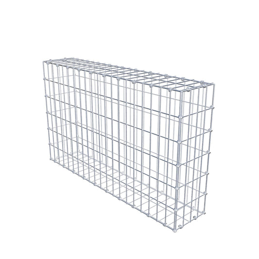 Gabion 100 cm x 60 cm x 20 cm (L x H x D), maskestørrelse 5 x 10 cm, spiralring