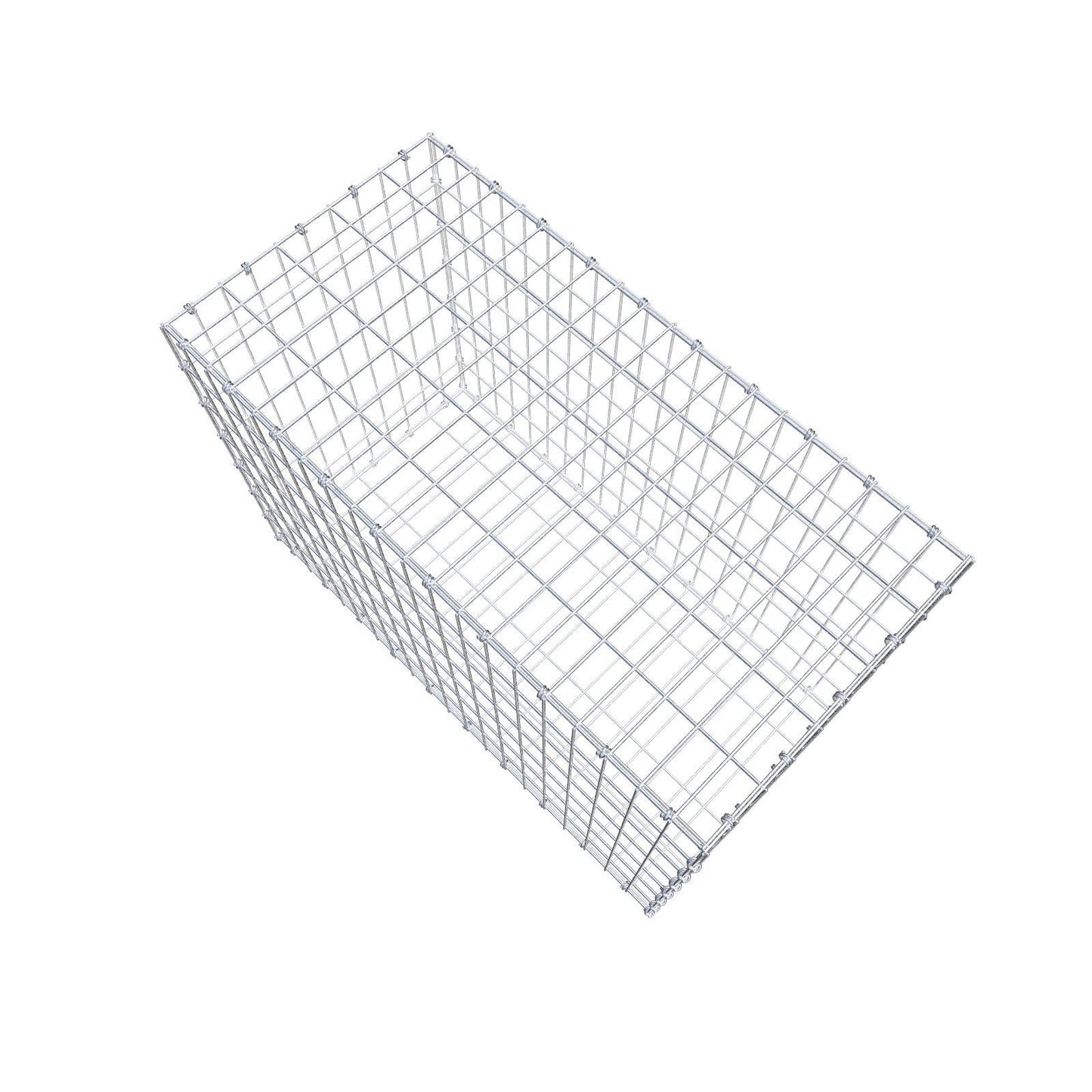Gabion 100 cm x 70 cm x 50 cm (L x H x D), mesh size 5 x 10 cm, spiral ring