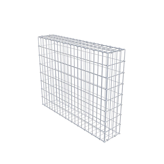 Gabion 100 cm x 80 cm x 20 cm (L x H x D), maskestørrelse 5 x 10 cm, spiralring