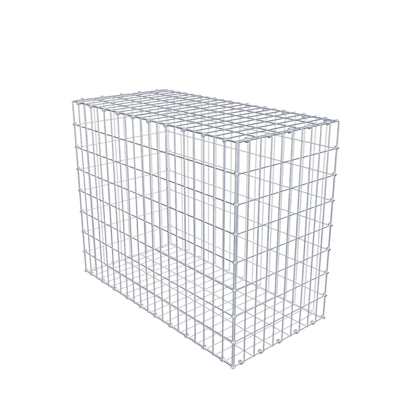 Gabião 100 cm x 80 cm x 50 cm (C x A x P), malhagem 5 x 10 cm, anel espiral